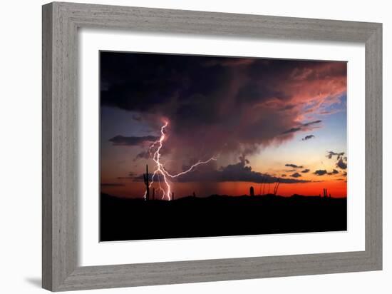 Twilight Lightning I-Douglas Taylor-Framed Photo