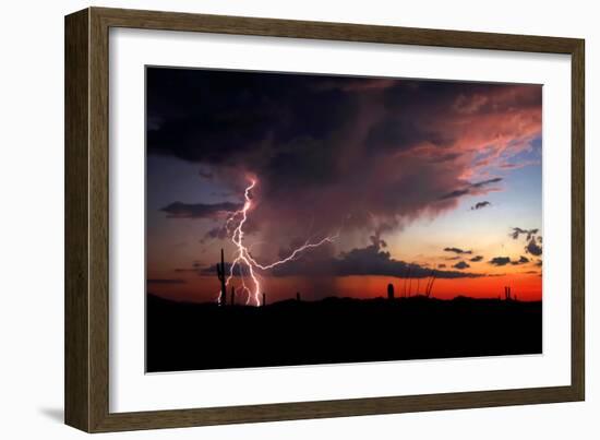 Twilight Lightning I-Douglas Taylor-Framed Photo