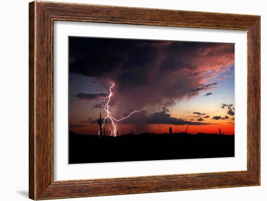 Twilight Lightning I-Douglas Taylor-Framed Photo