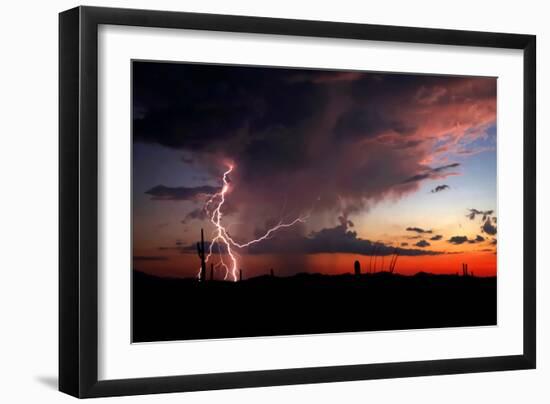 Twilight Lightning I-Douglas Taylor-Framed Photo