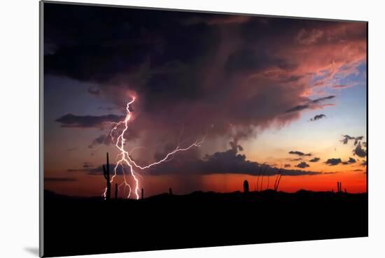 Twilight Lightning I-Douglas Taylor-Mounted Photo