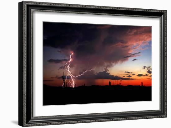 Twilight Lightning I-Douglas Taylor-Framed Photo