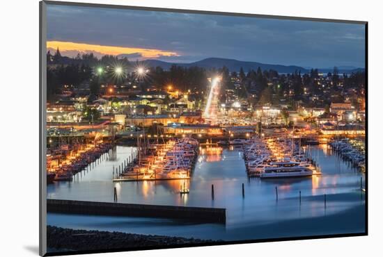 Twilight over Cape Sante Marina Anacortes, Washington State-Alan Majchrowicz-Mounted Photographic Print