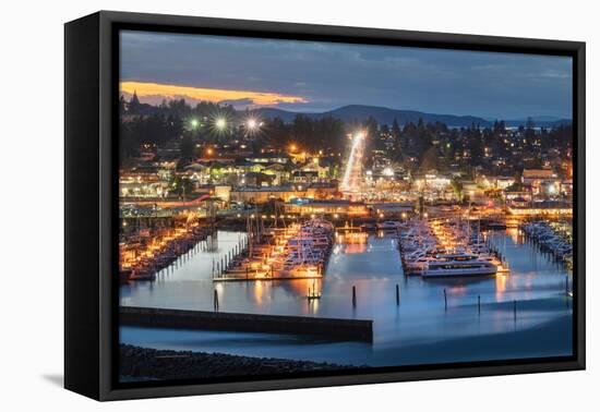Twilight over Cape Sante Marina Anacortes, Washington State-Alan Majchrowicz-Framed Premier Image Canvas