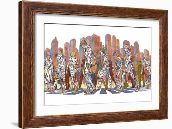 Twilight Race-HR-FM-Framed Art Print