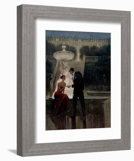 Twilight Romance-Brent Lynch-Framed Art Print