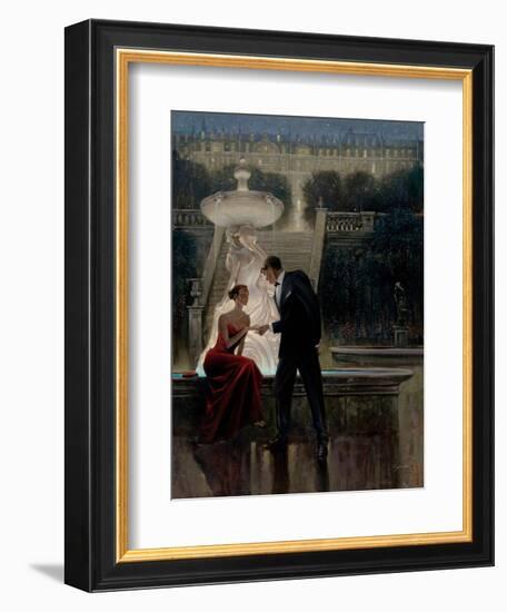 Twilight Romance-Brent Lynch-Framed Art Print