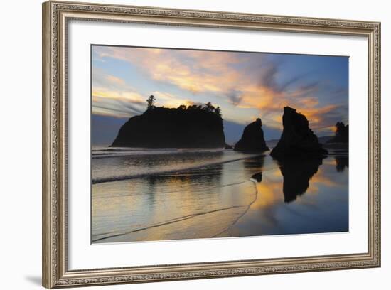 Twilight, Ruby Beach, Olympic National Park, Washington, USA-Michel Hersen-Framed Photographic Print