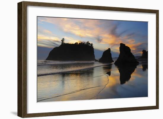 Twilight, Ruby Beach, Olympic National Park, Washington, USA-Michel Hersen-Framed Photographic Print