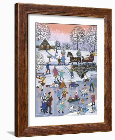 Twilight Skaters-Sheila Lee-Framed Giclee Print