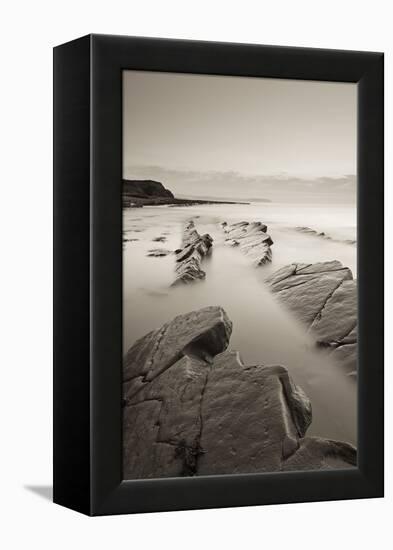 Twilight Skies Above Rocky Kilve Beach on the Somerset Coast, England. Summer (July)-Adam Burton-Framed Premier Image Canvas