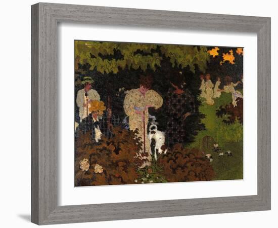 Twilight the Game of Croquet-Pierre Bonnard-Framed Giclee Print