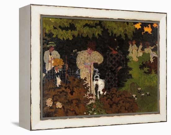 Twilight the Game of Croquet-Pierre Bonnard-Framed Premier Image Canvas