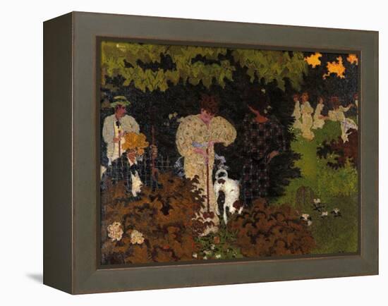 Twilight the Game of Croquet-Pierre Bonnard-Framed Premier Image Canvas