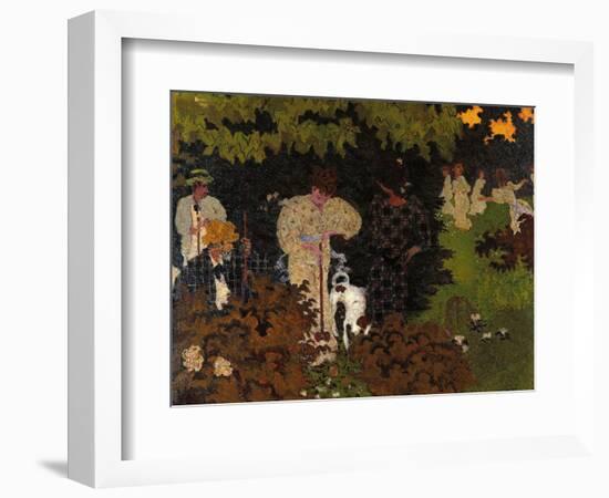 Twilight the Game of Croquet-Pierre Bonnard-Framed Giclee Print