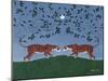 Twilight Tigers-Susan Henke Fine Art-Mounted Giclee Print