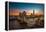 Twilight, Tower Bridge and the Shard at Sunset-Katherine Young-Framed Premier Image Canvas