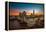 Twilight, Tower Bridge and the Shard at Sunset-Katherine Young-Framed Premier Image Canvas