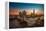 Twilight, Tower Bridge and the Shard at Sunset-Katherine Young-Framed Premier Image Canvas