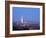 Twilight view from the Parque Metropolitano towards the high rise buildings and Costanera Center To-Karol Kozlowski-Framed Photographic Print