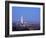 Twilight view from the Parque Metropolitano towards the high rise buildings and Costanera Center To-Karol Kozlowski-Framed Photographic Print