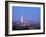 Twilight view from the Parque Metropolitano towards the high rise buildings and Costanera Center To-Karol Kozlowski-Framed Photographic Print