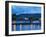 Twilight view of Portree, Isle of Skye, Inner Hebrides, Scotland, United Kingdom, Europe-Karol Kozlowski-Framed Photographic Print