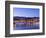 Twilight view of the Marina do Funchal, Funchal, Madeira, Portugal, Atlantic, Europe-Karol Kozlowski-Framed Photographic Print