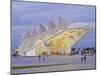 Twilight view of the Museum of Tomorrow (Museu do Amanha) by Santiago Calatrava, Praca Maua, Rio de-Karol Kozlowski-Mounted Photographic Print