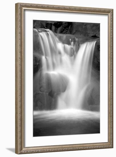 Twilight Waterfall II BW-Douglas Taylor-Framed Photo