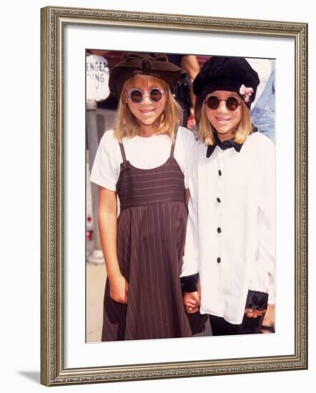 Twin Actresses Mary Kate and Ashley Olsen at the Film Premiere of "Alaska"-Mirek Towski-Framed Premium Photographic Print