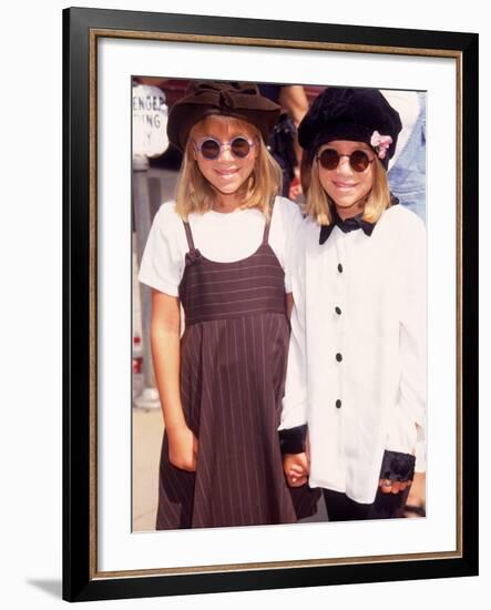 Twin Actresses Mary Kate and Ashley Olsen at the Film Premiere of "Alaska"-Mirek Towski-Framed Premium Photographic Print