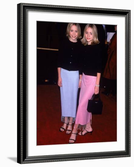 Twin Actresses Mary Kate and Ashley Olsen at the Film Premiere of "Anna and the King"-George Dabrowski-Framed Premium Photographic Print
