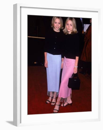 Twin Actresses Mary Kate and Ashley Olsen at the Film Premiere of "Anna and the King"-George Dabrowski-Framed Premium Photographic Print