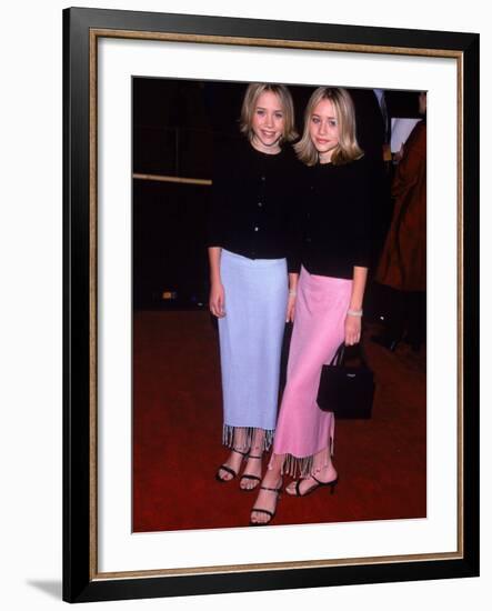 Twin Actresses Mary Kate and Ashley Olsen at the Film Premiere of "Anna and the King"-George Dabrowski-Framed Premium Photographic Print