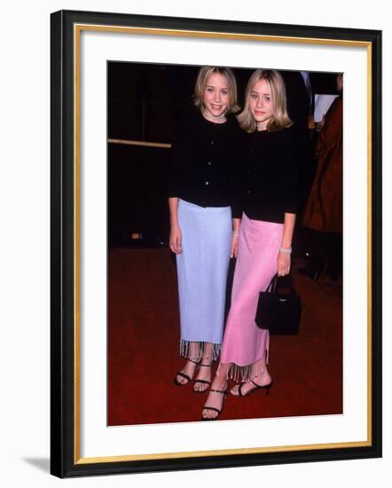 Twin Actresses Mary Kate and Ashley Olsen at the Film Premiere of "Anna and the King"-George Dabrowski-Framed Premium Photographic Print