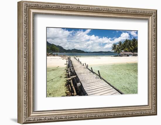 Twin Beach, a Tropical, White Sandy Beach Near Padang in West Sumatra, Indonesia, Southeast Asia-Matthew Williams-Ellis-Framed Photographic Print