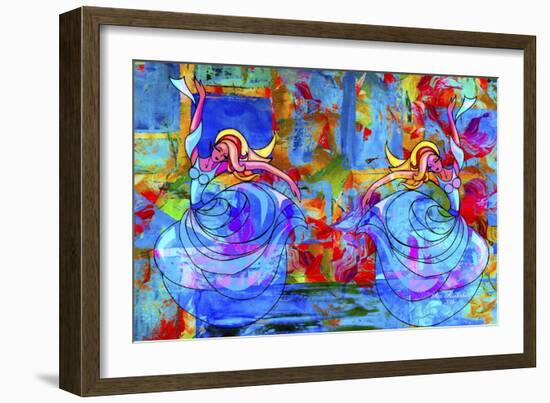 Twin Dance A1-Ata Alishahi-Framed Giclee Print