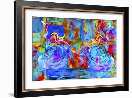 Twin Dance A1-Ata Alishahi-Framed Giclee Print