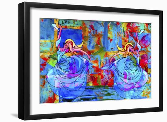 Twin Dance A1-Ata Alishahi-Framed Giclee Print