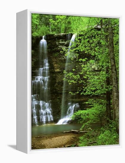 Twin Falls, Buffalo National River, Arkansas, USA-Charles Gurche-Framed Premier Image Canvas