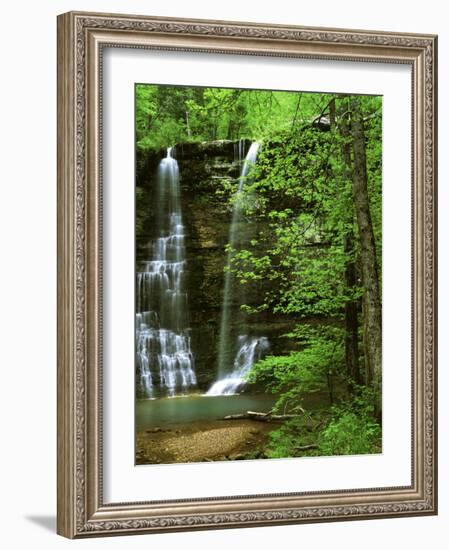 Twin Falls, Buffalo National River, Arkansas, USA-Charles Gurche-Framed Photographic Print