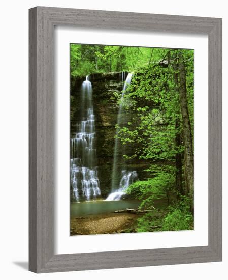 Twin Falls, Buffalo National River, Arkansas, USA-Charles Gurche-Framed Photographic Print