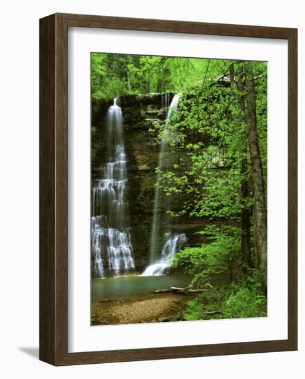 Twin Falls, Buffalo National River, Arkansas, USA-Charles Gurche-Framed Photographic Print