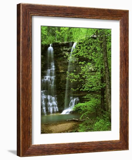 Twin Falls, Buffalo National River, Arkansas, USA-Charles Gurche-Framed Photographic Print