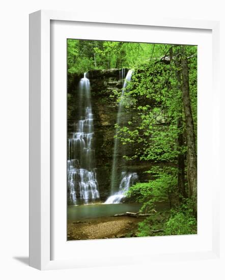 Twin Falls, Buffalo National River, Arkansas, USA-Charles Gurche-Framed Photographic Print