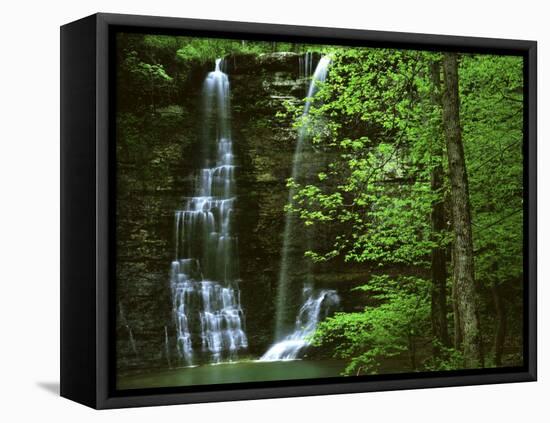 Twin Falls, Buffalo National River, Arkansas, USA-Charles Gurche-Framed Premier Image Canvas