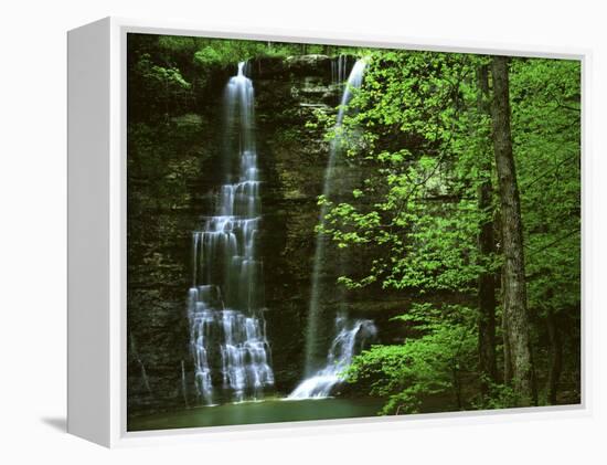 Twin Falls, Buffalo National River, Arkansas, USA-Charles Gurche-Framed Premier Image Canvas