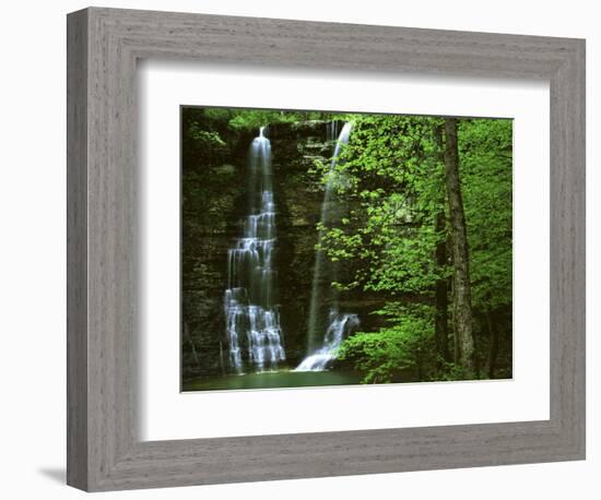 Twin Falls, Buffalo National River, Arkansas, USA-Charles Gurche-Framed Photographic Print