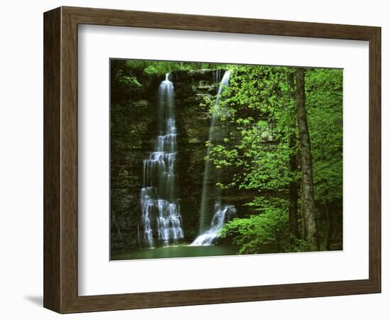 Twin Falls, Buffalo National River, Arkansas, USA-Charles Gurche-Framed Photographic Print